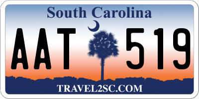 SC license plate AAT519