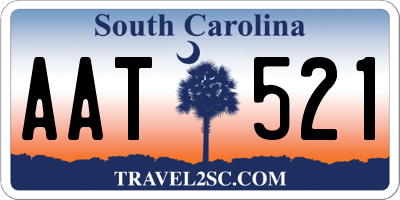 SC license plate AAT521