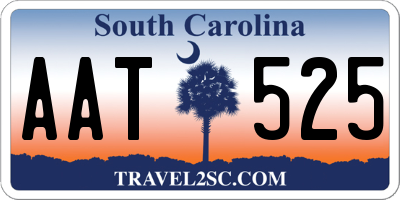 SC license plate AAT525