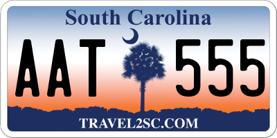 SC license plate AAT555