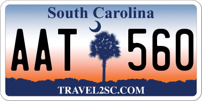 SC license plate AAT560