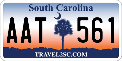 SC license plate AAT561