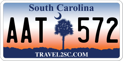 SC license plate AAT572