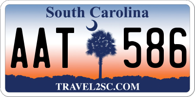 SC license plate AAT586