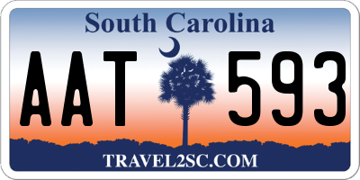 SC license plate AAT593