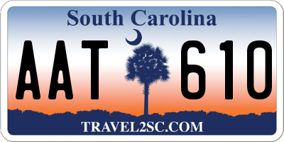 SC license plate AAT610
