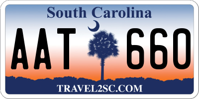 SC license plate AAT660