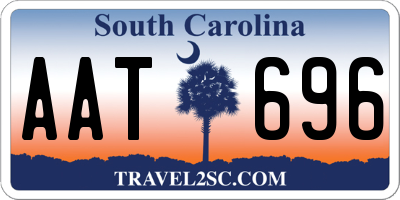 SC license plate AAT696