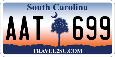 SC license plate AAT699