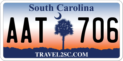 SC license plate AAT706