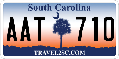 SC license plate AAT710