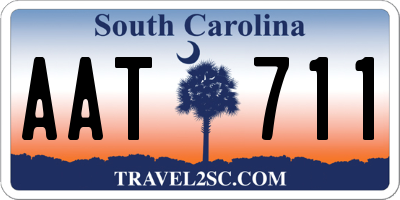 SC license plate AAT711