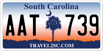 SC license plate AAT739