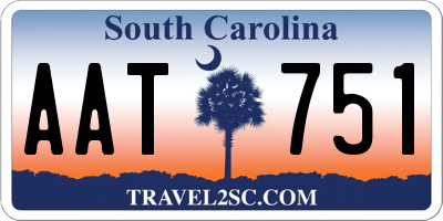 SC license plate AAT751