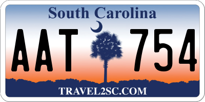 SC license plate AAT754