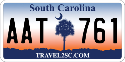 SC license plate AAT761