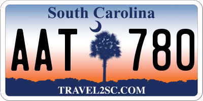 SC license plate AAT780