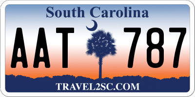 SC license plate AAT787