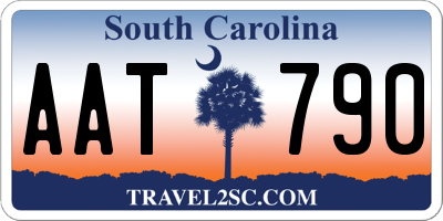 SC license plate AAT790