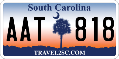 SC license plate AAT818