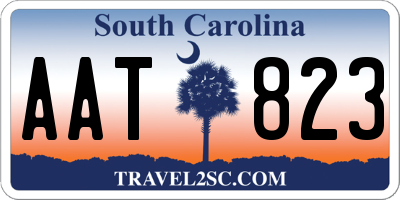 SC license plate AAT823