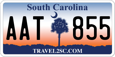 SC license plate AAT855