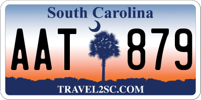 SC license plate AAT879