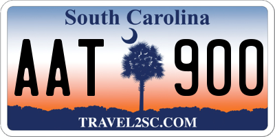 SC license plate AAT900