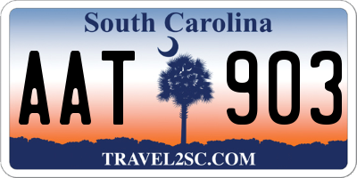 SC license plate AAT903