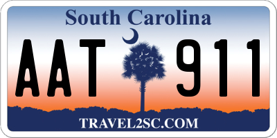 SC license plate AAT911