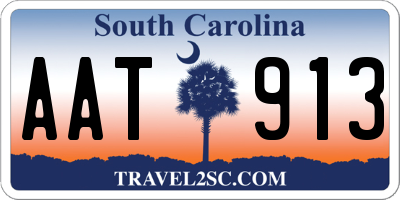 SC license plate AAT913