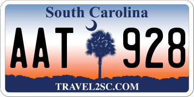 SC license plate AAT928