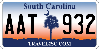 SC license plate AAT932