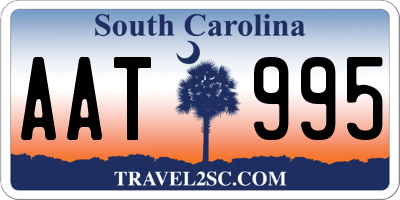 SC license plate AAT995