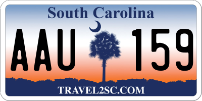 SC license plate AAU159