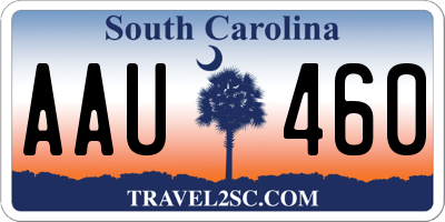 SC license plate AAU460