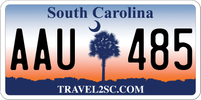 SC license plate AAU485