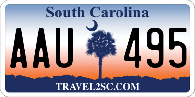 SC license plate AAU495