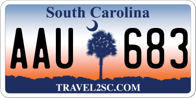 SC license plate AAU683