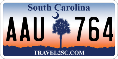 SC license plate AAU764