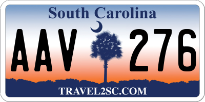 SC license plate AAV276