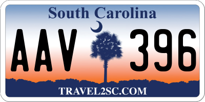 SC license plate AAV396