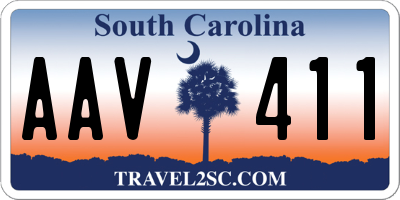 SC license plate AAV411