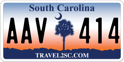 SC license plate AAV414