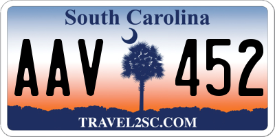 SC license plate AAV452