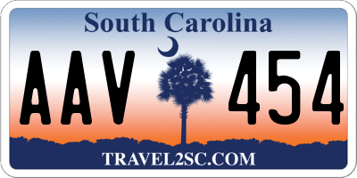 SC license plate AAV454