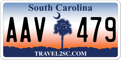 SC license plate AAV479