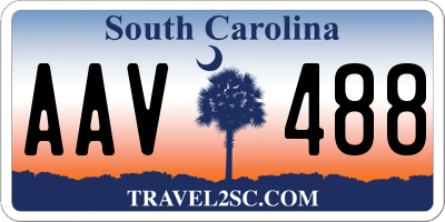SC license plate AAV488