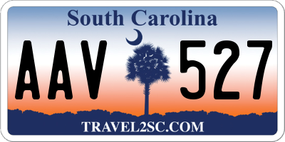 SC license plate AAV527