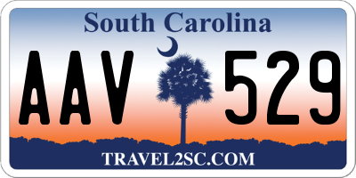 SC license plate AAV529